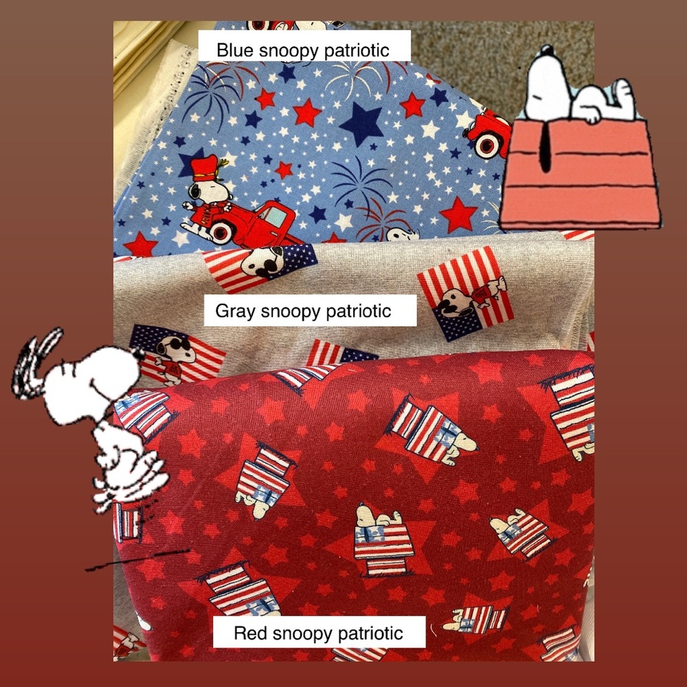 Elastic Snoopy Fabric Face Mask w/ Filter Pocket - Picture 1 of 5